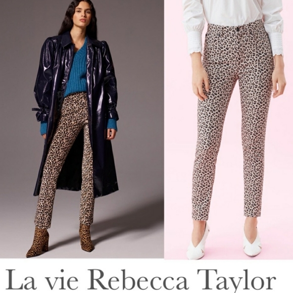 Rebecca Taylor Denim - High Waist La Vie by Rebecca Taylor Wild Denim Ocelot Ines Size 29